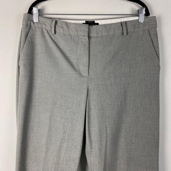 Talbots Dress Pants Size 14 Womens Windsor Gray Straight Leg Stretch Career - Picture 2 of 9